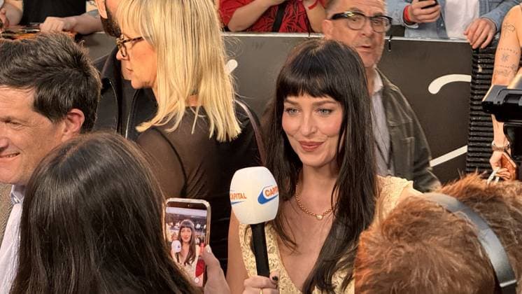 Verity gala screening in London LONDON, UNITED KINGDOM - SEPTEMBER 24: Dakota Johnson speaks to press during the gala of the movie Verity in London, United Kingdom on September 24, 2026. Yunus Dalgic Anadolu London United Kingdom. Editorial use only. Please get in touch for any other usage.  Copyright: x2026xAnadoluxYunusxDalgicx