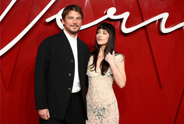 The UK gala screening of Verity at Curzon Mayfair in London, England. Josh Hartnett and Dakota Johnson attend the UK gala screening of Verity at Curzon Mayfair in London. The actress wears a creamy lace Colleen Allen maxi dress with Fleur du Mal undergarments on September 24, 2026. London Curzon Mayfair UK Copyright: xFredxDuvalx