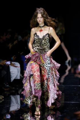 MFW Spring Summer 2027 Roberto Cavalli Runway MP MILAN, ITALY - SEPTEMBER 24: a model walks the catwalk of Roberto Cavalli fashion show catwalk during the Milan Fashion Week - Womenswear Spring Summer 2027 on September 24, 2026 in Milan, Italy. Photo by Marco Piovanotto Abacapress.com Milan Italy  Copyright: xPiovanottoxMarco ABACAx