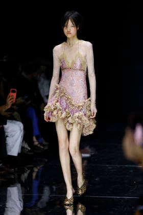 MFW Spring Summer 2027 Roberto Cavalli Runway MP MILAN, ITALY - SEPTEMBER 24: a model walks the catwalk of Roberto Cavalli fashion show catwalk during the Milan Fashion Week - Womenswear Spring Summer 2027 on September 24, 2026 in Milan, Italy. Photo by Marco Piovanotto Abacapress.com Milan Italy  Copyright: xPiovanottoxMarco ABACAx