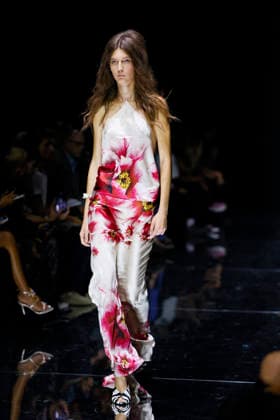 MFW Spring Summer 2027 Roberto Cavalli Runway MP MILAN, ITALY - SEPTEMBER 24: a model walks the catwalk of Roberto Cavalli fashion show catwalk during the Milan Fashion Week - Womenswear Spring Summer 2027 on September 24, 2026 in Milan, Italy. Photo by Marco Piovanotto Abacapress.com Milan Italy  Copyright: xPiovanottoxMarco ABACAx