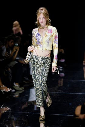 MFW Spring Summer 2027 Roberto Cavalli Runway MP MILAN, ITALY - SEPTEMBER 24: a model walks the catwalk of Roberto Cavalli fashion show catwalk during the Milan Fashion Week - Womenswear Spring Summer 2027 on September 24, 2026 in Milan, Italy. Photo by Marco Piovanotto Abacapress.com Milan Italy  Copyright: xPiovanottoxMarco ABACAx