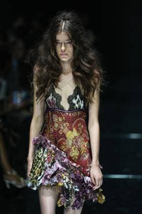 IPA88928614 - Milan, Milan Women™s Fashion Week Spring Summer 2027 - Women™s Fashion, Spring Summer 2027 - Cavalli fashion show - runway in the photo: Model  Copyright: xRiccardoxGIordanox xRiccardoxGiordano IPAx IPA88928614