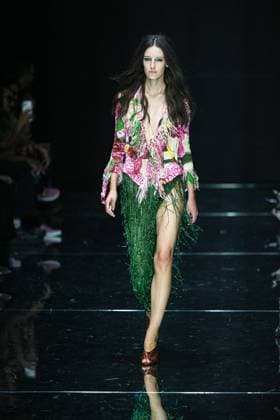 IPA88928728 - Milan, Milan Women™s Fashion Week Spring Summer 2027 - Women™s Fashion, Spring Summer 2027 - Cavalli fashion show - runway in the photo: Model  Copyright: xRiccardoxGIordanox xRiccardoxGiordano IPAx IPA88928728