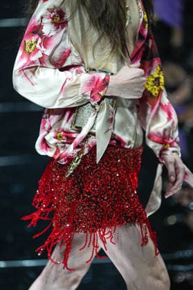 IPA88928784 - Milan, Milan Women™s Fashion Week Spring Summer 2027 - Women™s Fashion, Spring Summer 2027 - Cavalli fashion show - runway in the photo: detail of a handbag  Copyright: xRiccardoxGIordanox xRiccardoxGiordano IPAx IPA88928784