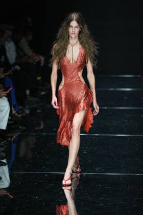 IPA88928815 - Milan, Milan Women™s Fashion Week Spring Summer 2027 - Women™s Fashion, Spring Summer 2027 - Cavalli fashion show - runway in the photo: Model  Copyright: xRiccardoxGIordanox xRiccardoxGiordano IPAx IPA88928815