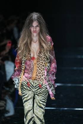 IPA88928621 - Milan, Milan Women™s Fashion Week Spring Summer 2027 - Women™s Fashion, Spring Summer 2027 - Cavalli fashion show - runway Pictured: Model  Copyright: xRiccardoxGIordanox xRiccardoxGiordano IPAx IPA88928621
