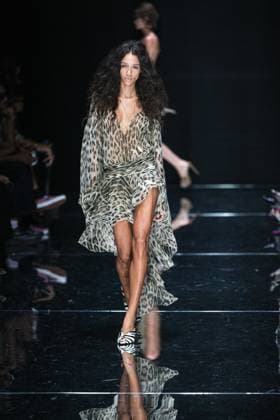 IPA88928681 - Milan, Milan Women™s Fashion Week Spring Summer 2027 - Women™s Fashion, Spring Summer 2027 - Cavalli fashion show - runway in the photo: Model  Copyright: xRiccardoxGIordanox xRiccardoxGiordano IPAx IPA88928681