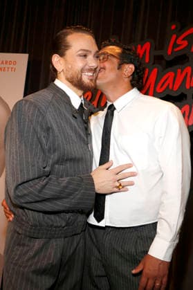 Riccardo Simonetti with his husband Steven at the book launch for *When Is a Man a Man* by Riccardo Simonetti at The Ritz-Carlton Hotel Berlin, September 24, 2026 Foto:xA.xBuggex xFuturexImagex simonetti_6927