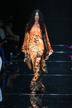IPA88928813 - Milan, Milan Women™s Fashion Week Spring Summer 2027 - Women™s Fashion, Spring Summer 2027 - Cavalli fashion show - runway Pictured: Model  Copyright: xRiccardoxGIordanox xRiccardoxGiordano IPAx IPA88928813