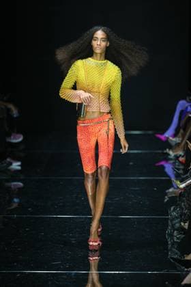 IPA88928788 - Milan, Milan Women™s Fashion Week Spring Summer 2027 - Women™s Fashion, Spring Summer 2027 - Cavalli fashion show - runway in the photo: Model  Copyright: xRiccardoxGIordanox xRiccardoxGiordano IPAx IPA88928788
