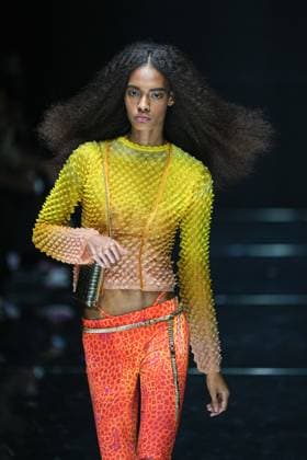 IPA88928792 - Milan, Milan Women™s Fashion Week Spring Summer 2027 - Women™s Fashion, Spring Summer 2027 - Cavalli fashion show - runway In the photo: Model  Copyright: xRiccardoxGIordanox xRiccardoxGiordano IPAx IPA88928792