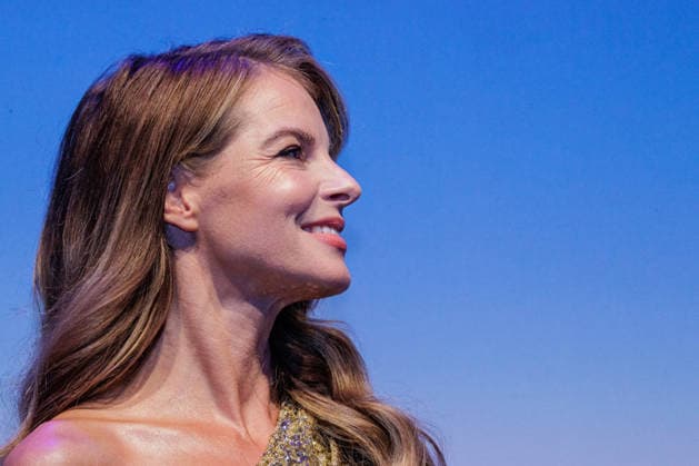 September 24, 2026, Düsseldorf: Yvonne Catterfeld on the Blue Carpet at the launch of the new Guerlain L™Heure Bleue Eau de Parfum at the Lofthouse in Düsseldorf, Lofthouse, Reisholzer Werftstraße, North Rhine-Westphalia, Germany