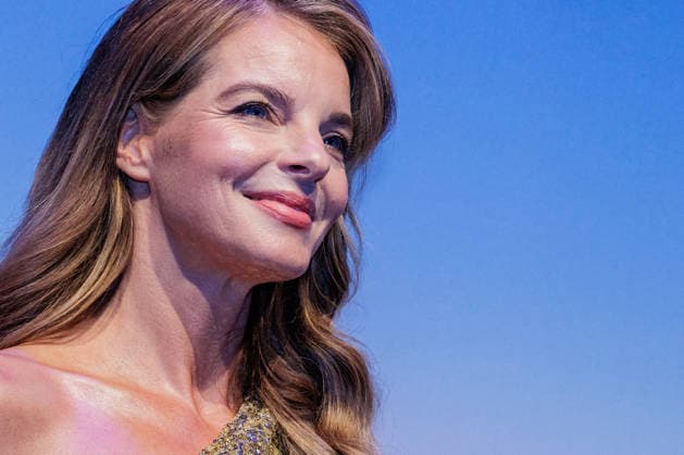 September 24, 2026, Düsseldorf: Yvonne Catterfeld on the Blue Carpet at the launch of the new Guerlain L™Heure Bleue Eau de Parfum at the Lofthouse in Düsseldorf, Lofthouse, Reisholzer Werftstraße, North Rhine-Westphalia, Germany