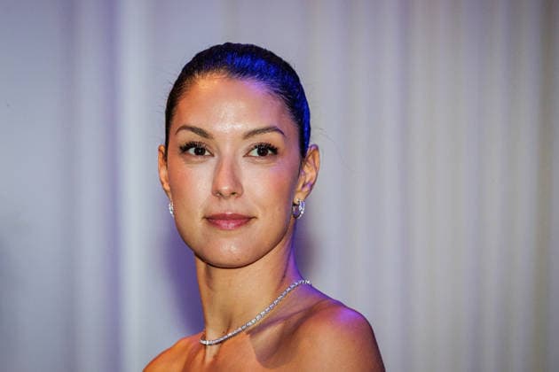 September 24, 2026, Düsseldorf: Rebecca Mir on the Blue Carpet at the launch of the new Guerlain L™Heure Bleue Eau de Parfum at the Lofthouse in Düsseldorf, Lofthouse, Reisholzer Werftstraße, North Rhine-Westphalia, Germany