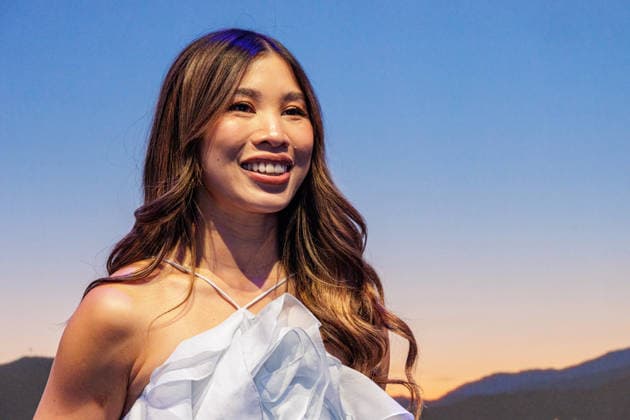 September 24, 2026 Düsseldorf Kisu on the Blue Carpet at the launch of the new Guerlain L™Heure Bleue Eau de Parfum at the Lofthouse in Düsseldorf, Reisholzer Werftstraße, North Rhine-Westphalia, Germany