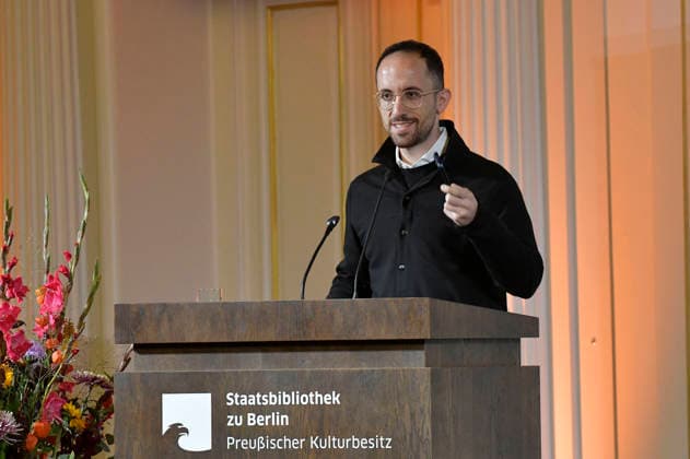 Igor Levit at the ceremony honoring Iris Berben with the 2026 German Cultural Policy Prize at the Berlin State Library, Berlin, September 24, 2026 Foto:xM.xBehrensx xFuturexImagex berben_6909