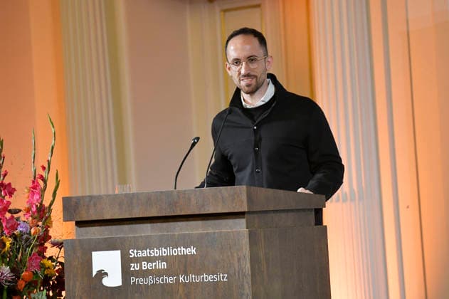 Igor Levit at the ceremony honoring Iris Berben with the 2026 German Cultural Policy Prize at the Berlin State Library, Berlin, September 24, 2026 Foto:xM.xBehrensx xFuturexImagex berben_6910