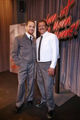 Riccardo Simonetti Book Launch: Riccardo Simonetti and husband Steven Riccardo Simonetti presents his fifth book, When Is a Man a Man? , at The Ritz-Carlton, Berlin, on September 24, 2026 Copyright: xEventpress Kratschx