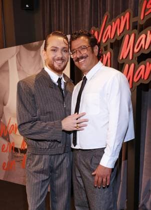 Riccardo Simonetti Book Launch: Riccardo Simonetti and husband Steven Riccardo Simonetti presents his fifth book, When Is a Man a Man? , at The Ritz-Carlton, Berlin, on September 24, 2026 Copyright: xEventpress Kratschx