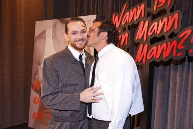 Riccardo Simonetti Book Launch: Riccardo Simonetti and husband Steven Riccardo Simonetti presents his fifth book, When Is a Man a Man? , at The Ritz-Carlton, Berlin, on September 24, 2026 Copyright: xEventpress Kratschx