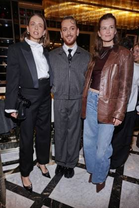 Riccardo Simonetti Book Launch: Eva Padberg, Riccardo Simonetti, Melisa Dobric. Riccardo Simonetti presents his fifth book, When Is a Man a Man? , at The Ritz-Carlton, Berlin, on September 24, 2026. Copyright: xEventpress Kratschx