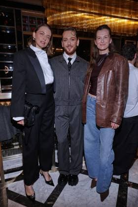Riccardo Simonetti Book Launch: Eva Padberg, Riccardo Simonetti, Melisa Dobric. Riccardo Simonetti presents his fifth book, When Is a Man a Man? , at The Ritz-Carlton, Berlin, on September 24, 2026. Copyright: xEventpress Kratschx