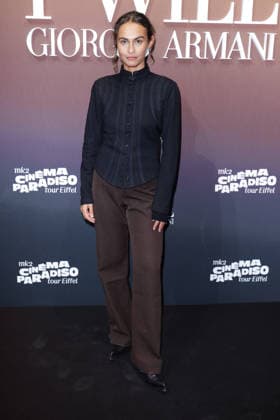 Cinema Paradiso - Giorgio Armani Party - Paris Raika Hazanavicius attends Armani Beauty party held at the Eiffel Tower in Paris, France on September 24, 2026, marking the opening night of the first edition of the Cinema Paradiso Tour Eiffel festival, organized by mk2 in the Salle Gustave Eiffel on the monument s first floor, as Armani Beauty celebrates the launch of its new men s fragrance I Will with campaign face actor Jonathan Bailey in attendance. Photo by David Boyer ABACAPRESS.COM Paris France  Copyright: xBoyerxDavid ABACAx