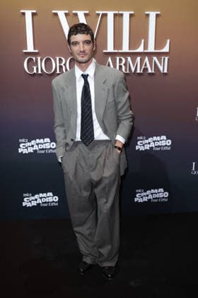 Cinema Paradiso - Giorgio Armani Party - Paris Niels Schneider attends Armani Beauty party held at the Eiffel Tower in Paris, France on September 24, 2026, marking the opening night of the first edition of the Cinema Paradiso Tour Eiffel festival, organized by mk2 in the Salle Gustave Eiffel on the monument s first floor, as Armani Beauty celebrates the launch of its new men s fragrance I Will with campaign face actor Jonathan Bailey in attendance. Photo by David Boyer ABACAPRESS.COM Paris France  Copyright: xBoyerxDavid ABACAx
