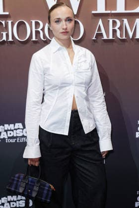 Cinema Paradiso - Giorgio Armani Party - Paris Chloe Jouannet attends Armani Beauty party held at the Eiffel Tower in Paris, France on September 24, 2026, marking the opening night of the first edition of the Cinema Paradiso Tour Eiffel festival, organized by mk2 in the Salle Gustave Eiffel on the monument s first floor, as Armani Beauty celebrates the launch of its new men s fragrance I Will with campaign face actor Jonathan Bailey in attendance. Photo by David Boyer ABACAPRESS.COM Paris France  Copyright: xBoyerxDavid ABACAx