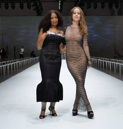 IPA88932896 - Milan, Milan Women s Fashion Week: Spring Summer 2026 2027 - Women s Fashion, Spring Summer 2026–2027 - Genny fashion show - Pictured: Guest  Copyright: xLucaxPontix xLucaPonti IpaAgencyx IPA88932896