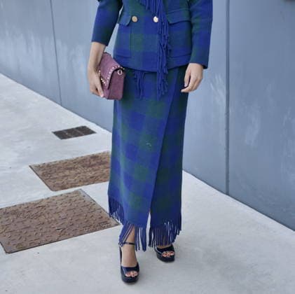 IPA88933191 - Milan, Milan Women s Fashion Week: Spring Summer 2026 2027 - Women s Fashion, Spring Summer 2026–2027 - Genny fashion show - Pictured: Guest  Copyright: xLucaxPontix xLucaPonti IpaAgencyx IPA88933191