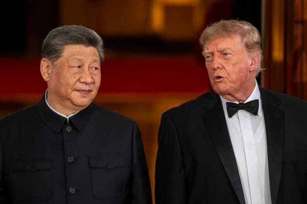 President Donald Trumps speaks with Chinese President Xi Jinping before a state dinner at the White House in Washington DC on Thursday, September 24, 2026.  WASP20260924700 BONNIExCASH