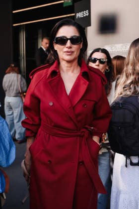 IPA88935570 - Milan, Arrivals at the Max Mara fashion show during Milan Fashion Week Women s Collection Spring Summer 2027 - Women s Fashion, Spring Summer 2027. Pictured: Luisa Ranieri  Copyright: xAlessandroxBremecx xx IPA88935570