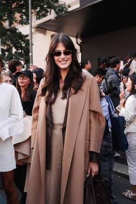 IPA88935584 - Milan, Arrivals at the Max Mara fashion show during Milan Fashion Week Women s Collection Spring Summer 2027 - Women s Fashion, Spring Summer 2027. Pictured: Ginevra Ferro  Copyright: xAlessandroxBremecx xx IPA88935584