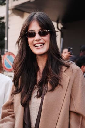 IPA88935585 - Milan, Arrivals at the Max Mara fashion show during Milan Fashion Week Women s Collection Spring Summer 2027 - Women s Fashion, Spring Summer 2027. Pictured: Ginevra Ferro  Copyright: xAlessandroxBremecx xx IPA88935585