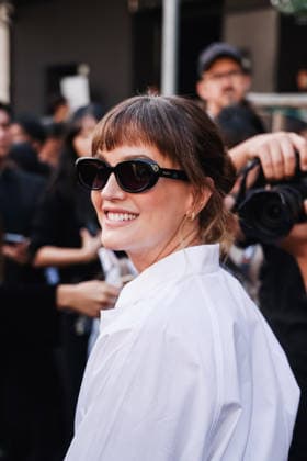 IPA88935566 - Milan, Arrivals at the Max Mara fashion show during Milan Fashion Week Women s Collection Spring Summer 2027 - Women s Fashion, Spring Summer 2027. Pictured: Leighton Meester  Copyright: xAlessandroxBremecx xx IPA88935566
