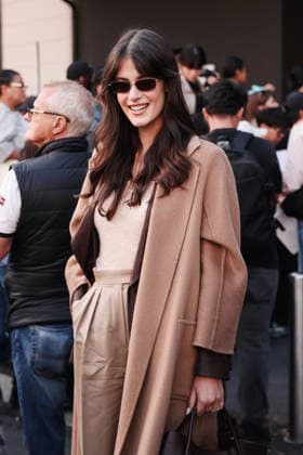 IPA88935579 - Milan, Arrivals at the Max Mara fashion show during Milan Fashion Week Women s Collection Spring Summer 2027 - Women s Fashion, Spring Summer 2027. Pictured: Ginevra Ferro  Copyright: xAlessandroxBremecx xx IPA88935579