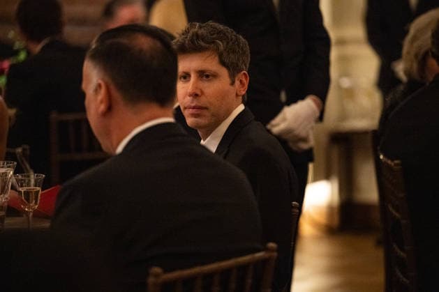 Open AI CEO Sam Altman attends a state dinner for Chinese President Xi Jinping at the White House in Washington DC on Thursday, September 24, 2026. Xi is on a three-day state visit to the U.S. and will hold talks with U.S. officials on tariffs, AI, and other issues.  WAX20260924985 AnnabellexGordon