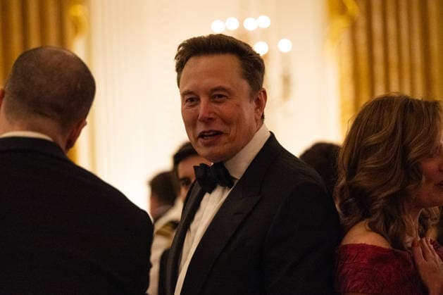 SpaceX CEO Elon Musk attends a state dinner for Chinese President Xi Jinping at the White House in Washington DC on Thursday, September 24, 2026. Xi is on a three-day state visit to the U.S. and will hold talks with U.S. officials on tariffs, AI, and other issues.  WAX20260924989 AnnabellexGordon