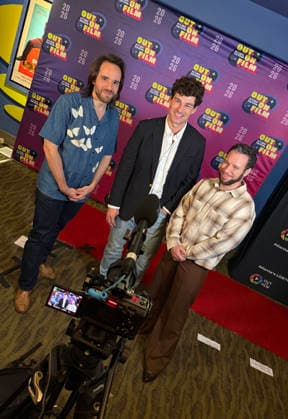 September 24, 2026, Atlanta, Georgia, USA: Gary Jaffe, Robin De Jesus, Jared Reinfeldt promoting their film Before I Do at Out On Film, Opening Night, Landmark s Midtown Art Cinema, Atlanta, Georgia. September 24, 2026 Atlanta USA  - ZUMAs380 20260924_zep_s380_007 Copyright: xDerekxStormx