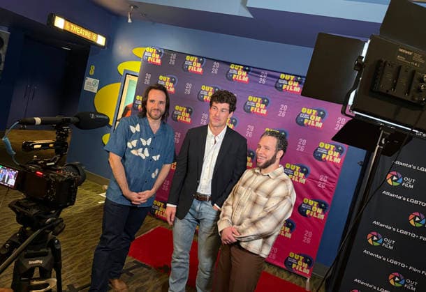 September 24, 2026, Atlanta, Georgia, USA: Gary Jaffe, Robin De Jesus, Jared Reinfeldt promoting their film Before I Do at Out On Film, Opening Night, Landmark s Midtown Art Cinema, Atlanta, Georgia. September 24, 2026 Atlanta USA  - ZUMAs380 20260924_zep_s380_008 Copyright: xDerekxStormx