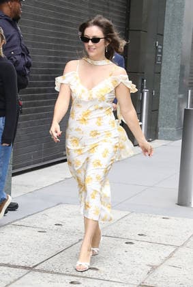 NEW YORK, NY - SEPTEMBER 24: Billie Lourd seen at The View on September 24, 2026 in New York City. Copyright: xRWx