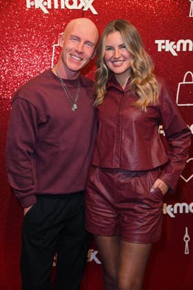 Tobias Wolf with his wife Maren Wolf at the CODE RED BY TK MAXX STORE REOPENING at Alexanderplatz in Berlin on September 24, 2026