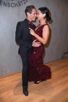 Christian Polanc with his girlfriend Laura Brand Schulz at the CODE RED BY TK MAXX STORE REOPENING at Alexanderplatz in Berlin on September 24, 2026