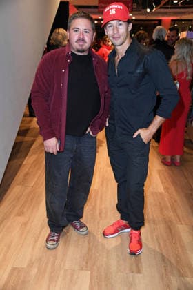 Gustav Schäfer and Joel Mattli at the CODE RED BY TK MAXX STORE RE-OPENING at Alexanderplatz in Berlin on September 24, 2026