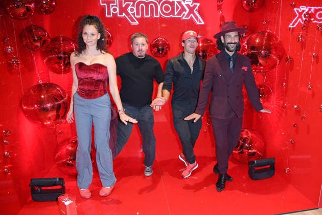 Betty Taube, Gustav Schäfer, Joel Mattli, and Massimo Sinato at the CODE RED BY TK MAXX STORE RE-OPENING at Alexanderplatz in Berlin on September 24, 2026