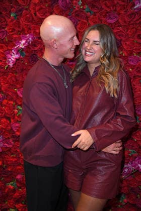 Tobias Wolf with his wife, Maren Wolf, at the CODE RED BY TK MAXX STORE REOPENING at Alexanderplatz in Berlin on September 24, 2026