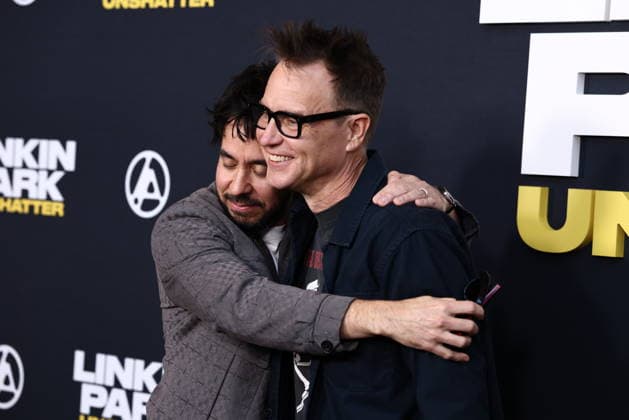 World Premiere Of Trafalgar Releasing s Linkin Park: Unshatter Mike Shinoda and Mark Hoppus at the World Premiere Of Trafalgar Releasing s Linkin Park: Unshatter held at the AMC The Grove 14 on September 24, 2026 in Beverly Grove, Los Angeles, California, United States. Los Angeles California United States Copyright: xXavierxCollin ImagexPressxAgencyx