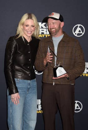 LOS ANGELES, CA -SEPTEMBER 24: Emily Armstrong and Dave Farrell pictured at the Linking Park: Unshatter premiere at AMC The Grove 14 in Los Angeles, California. Copyright: xJefferyxMayer MediaPunchx